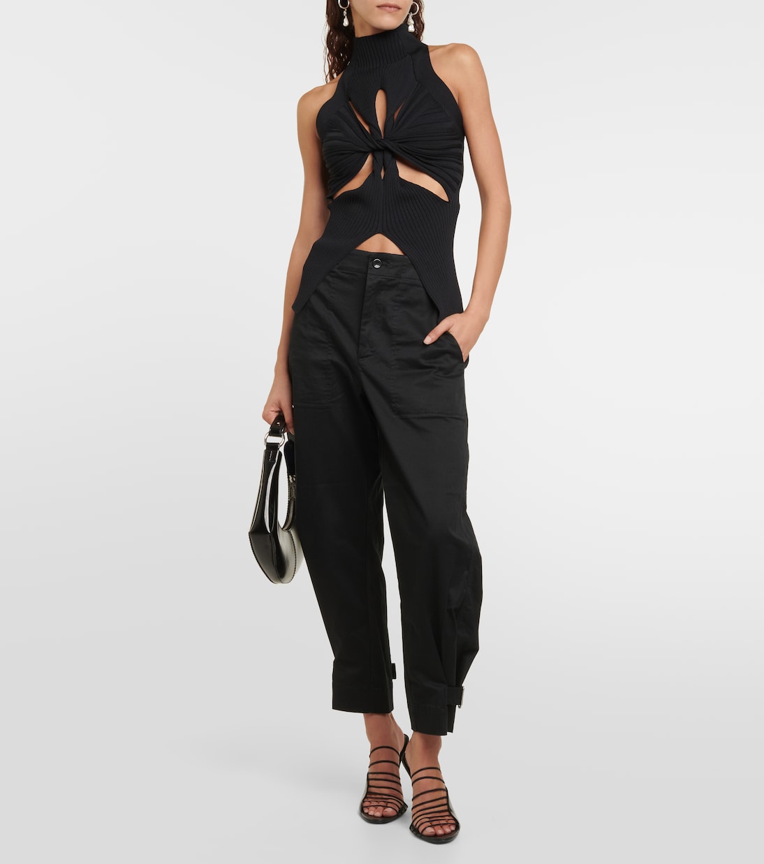 White Label cotton twill tapered pants | Proenza Schouler