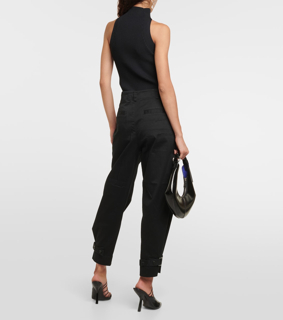 White Label cotton twill tapered pants | Proenza Schouler