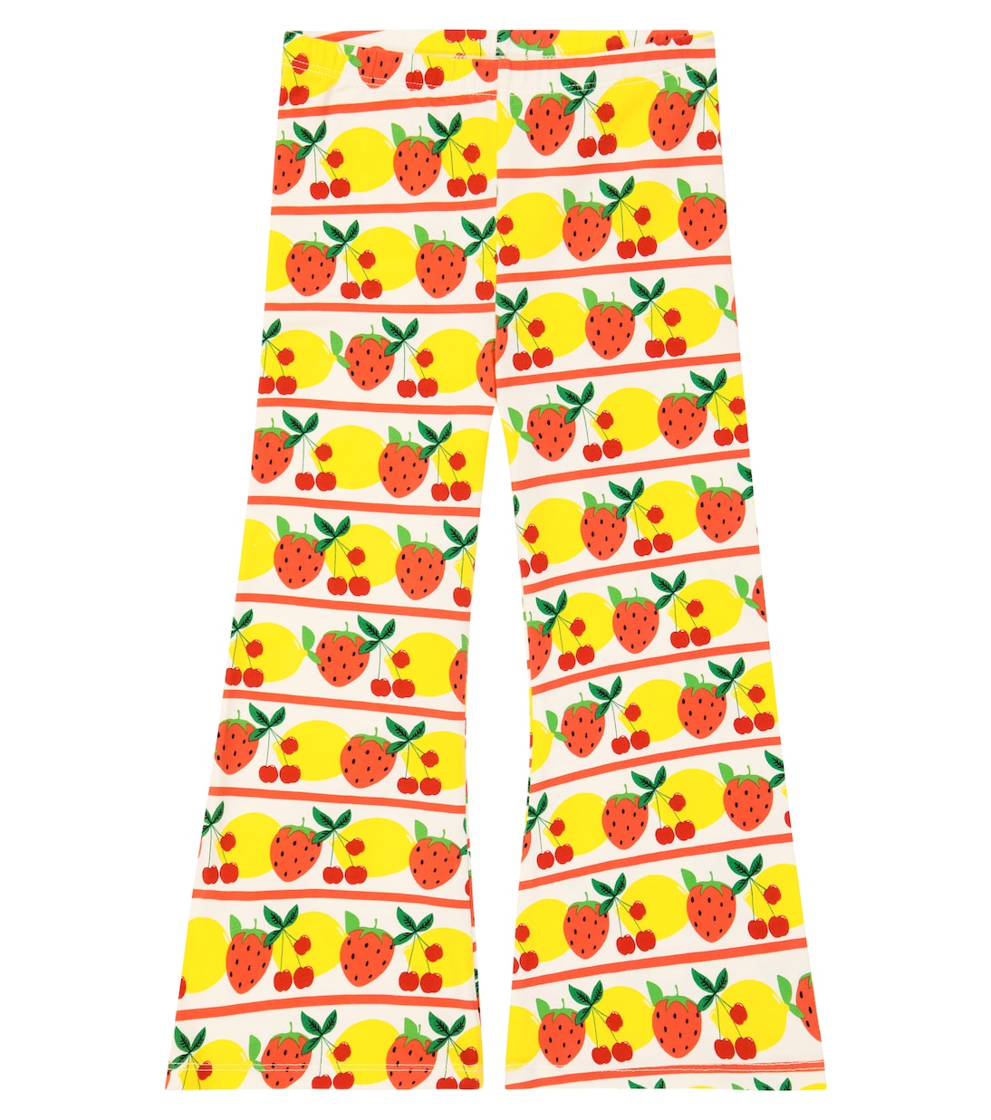 Pantalon de survêtement Fruits Stripe en coton | Mini Rodini