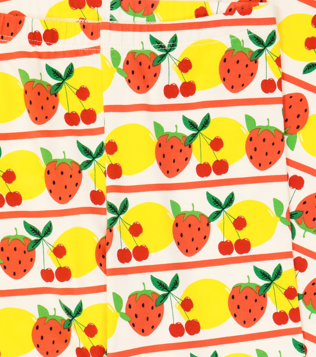 Pantalon de survêtement Fruits Stripe en coton | Mini Rodini