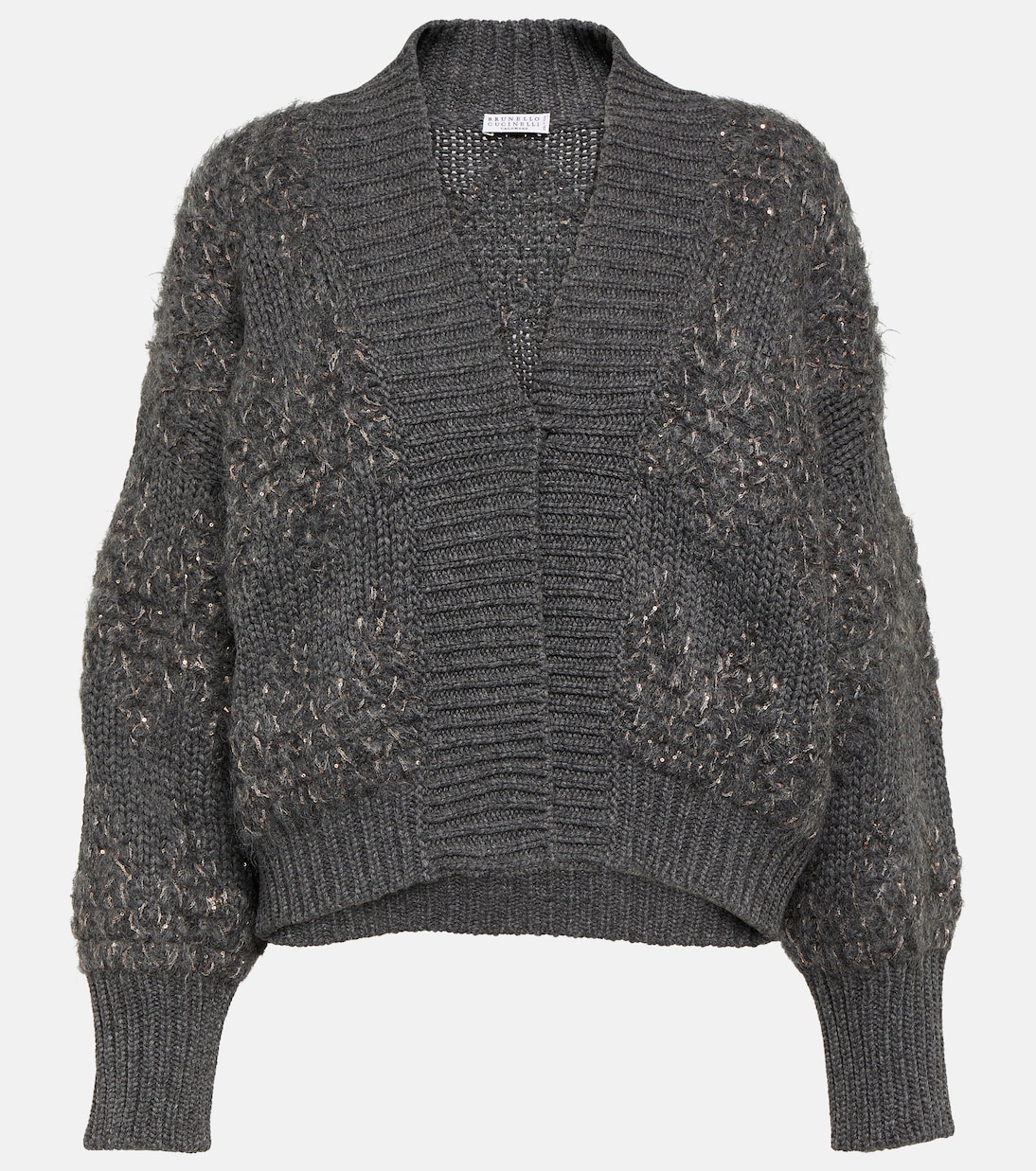 Cardigan in lana, cashmere e seta | Brunello Cucinelli