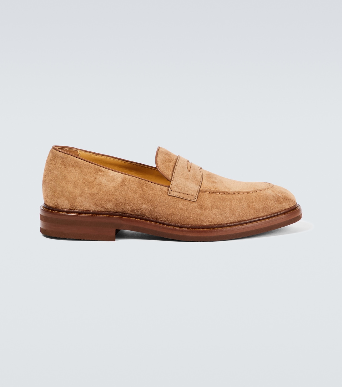 Suede penny loafers | Brunello Cucinelli