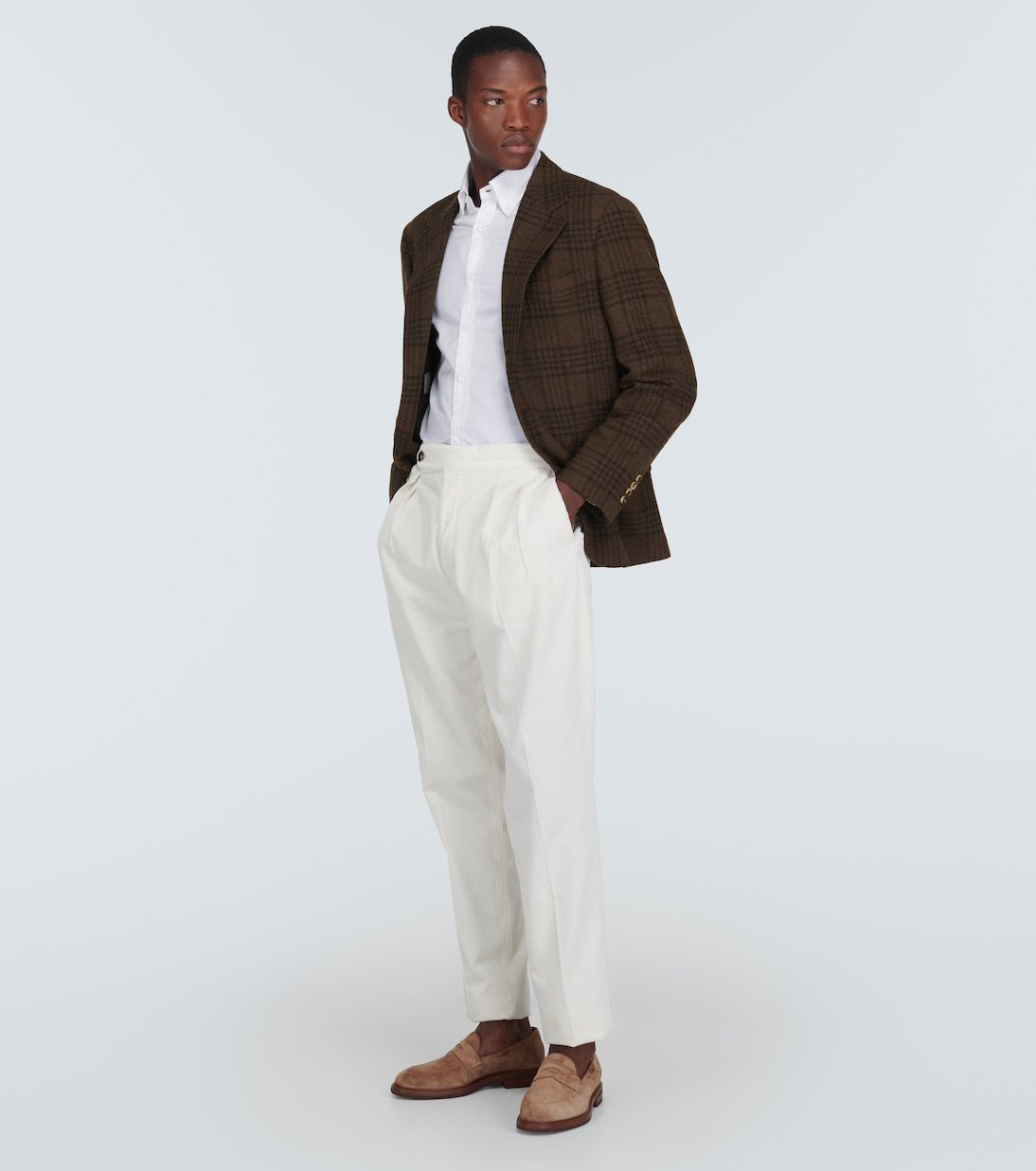 Suede penny loafers | Brunello Cucinelli