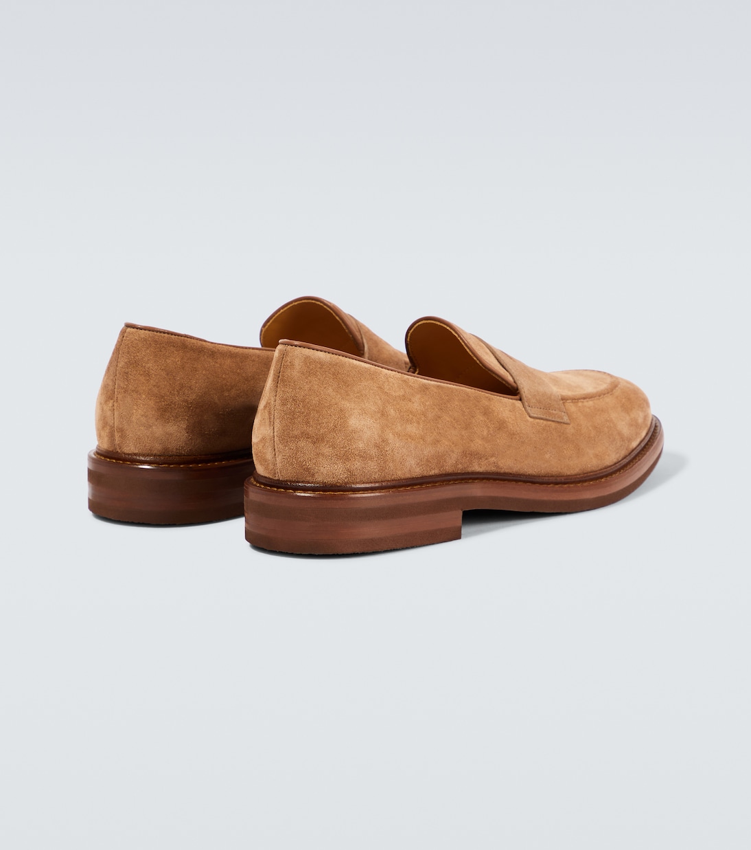 Suede penny loafers | Brunello Cucinelli