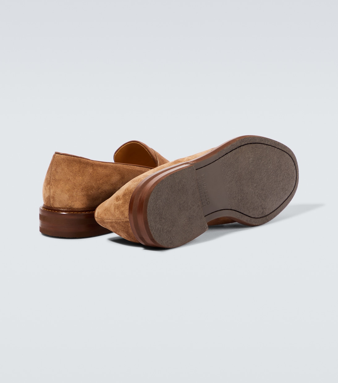 Suede penny loafers | Brunello Cucinelli