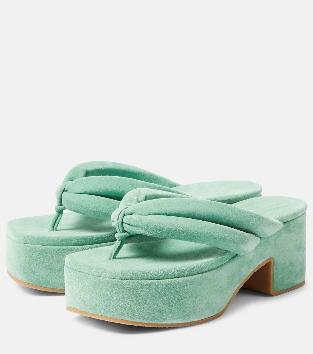 Sandali infradito in pelle con plateau | Dries Van Noten