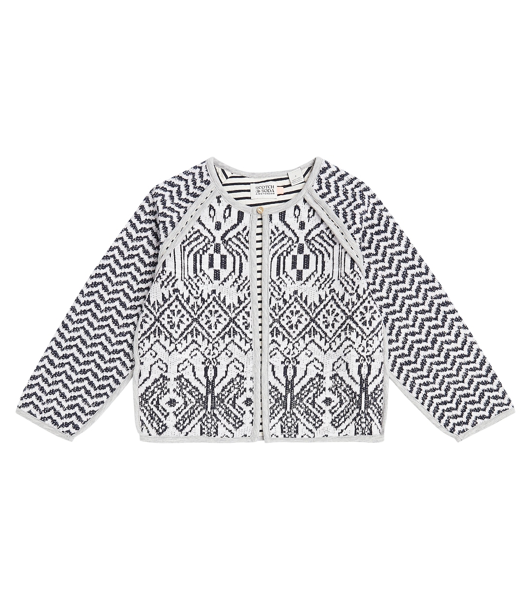 Reversible cotton-blend jacquard jacket | Scotch & Soda Kids