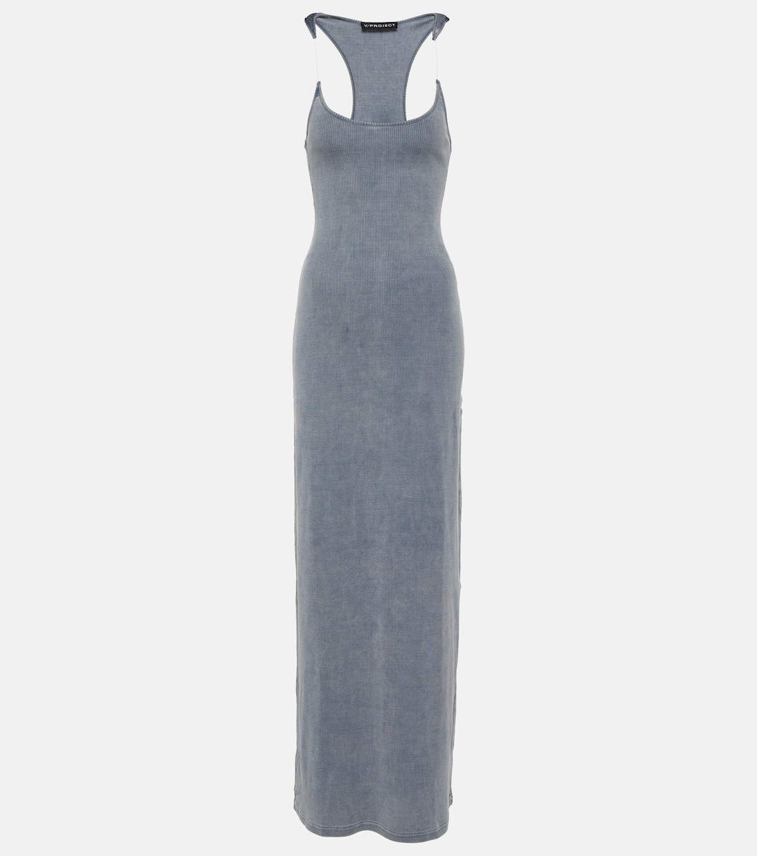 Invisible strap cotton maxi dress | Y/Project