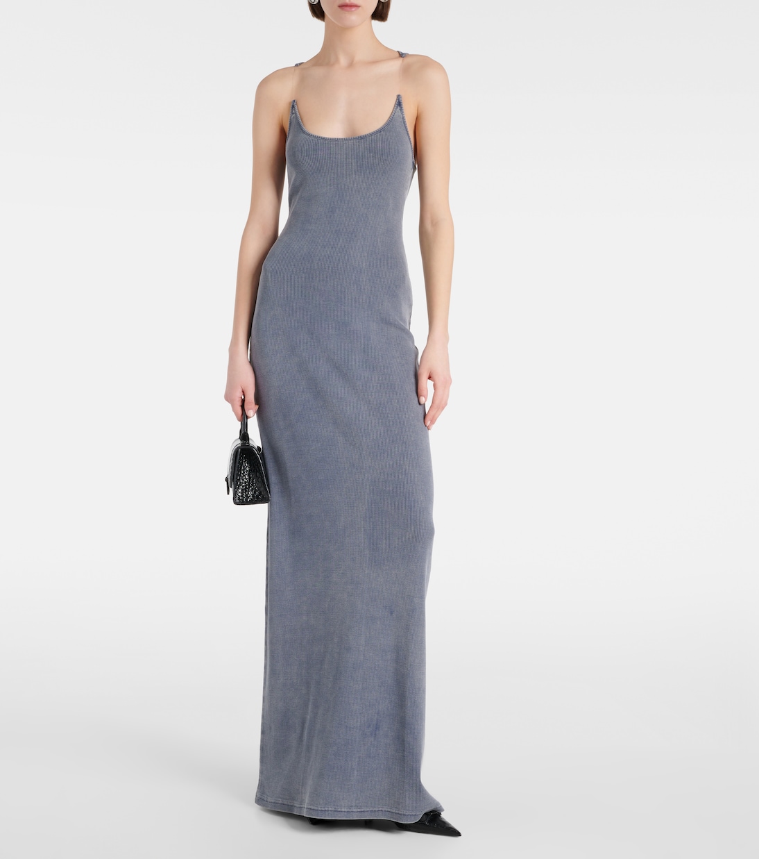 Invisible strap cotton maxi dress | Y/Project