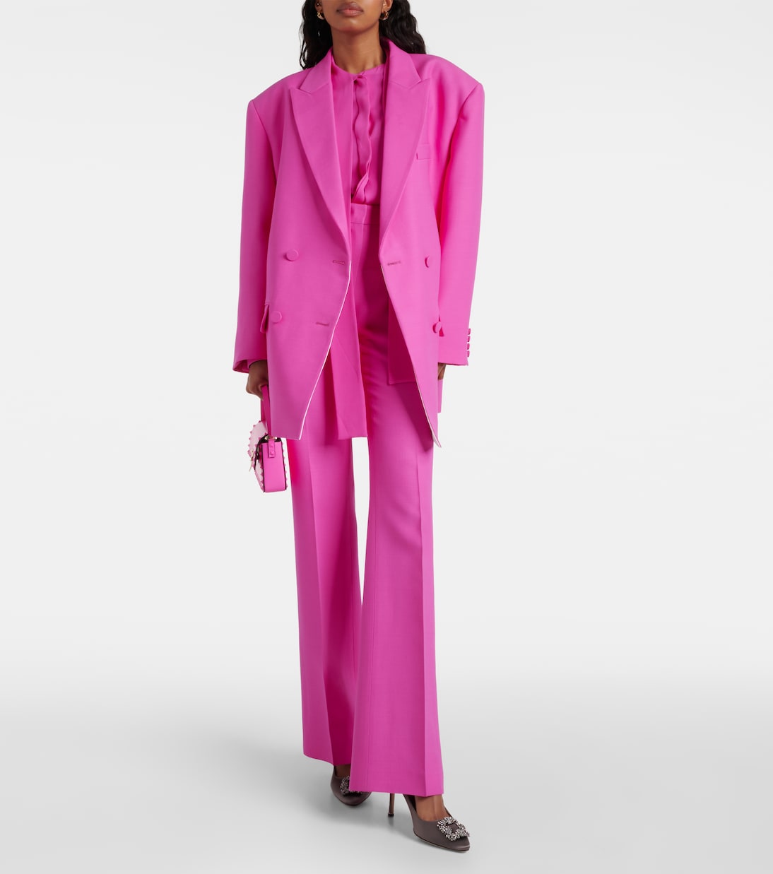 Escarpins Hangisi 90 en satin | Manolo Blahnik