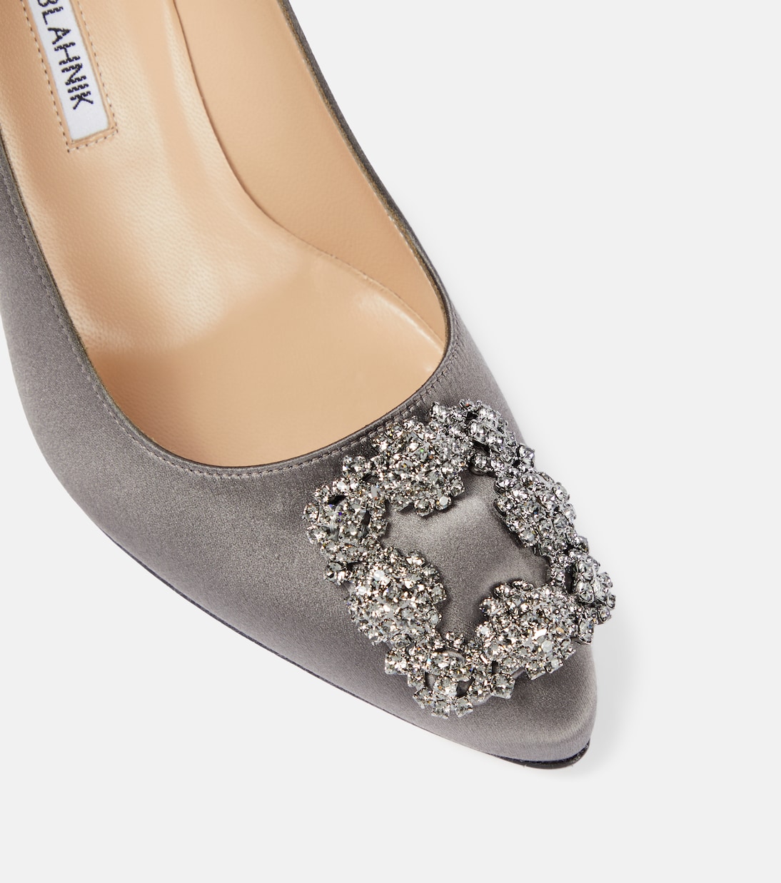 Escarpins Hangisi 90 en satin | Manolo Blahnik