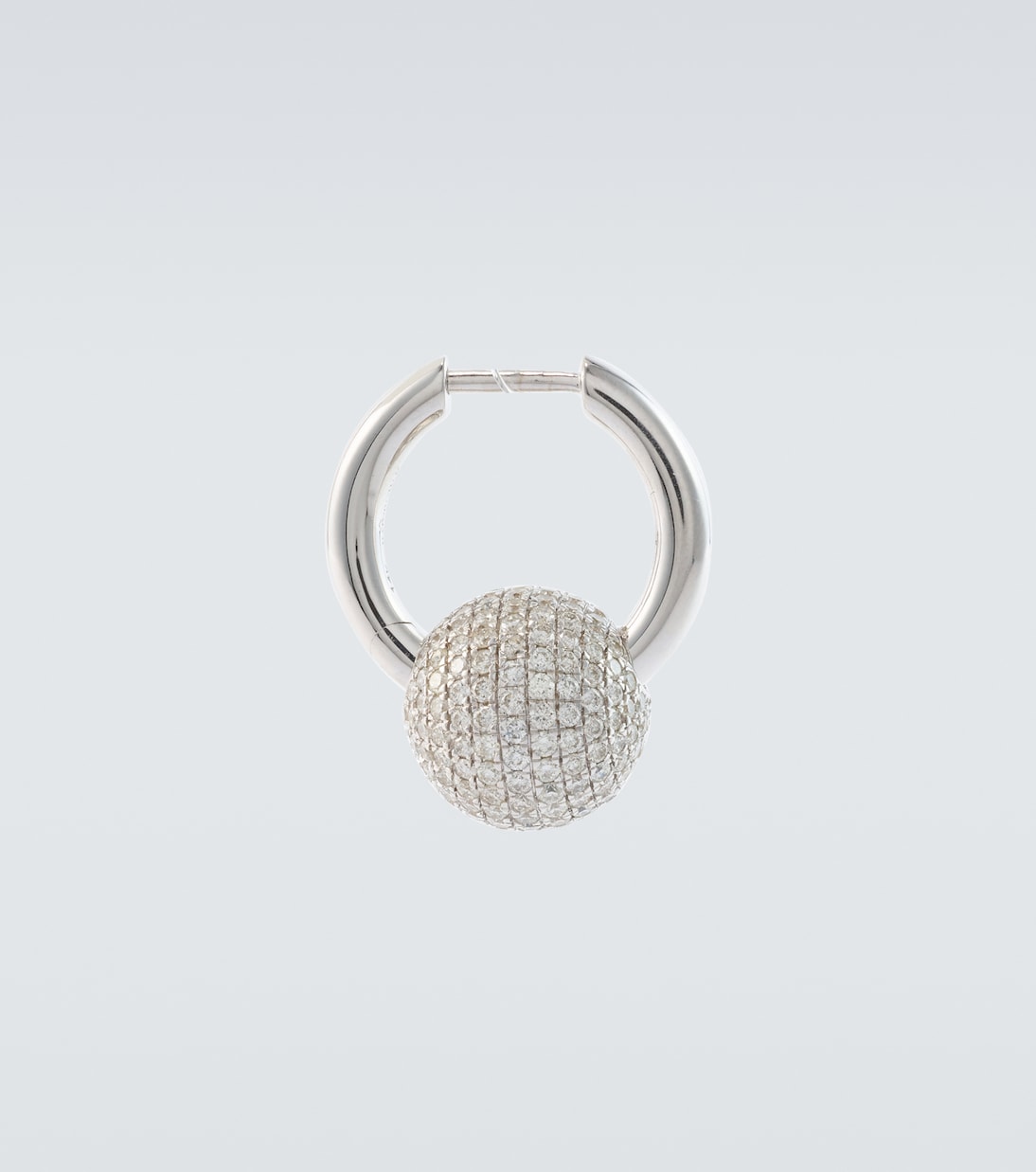 Boucle d'oreille unique en or 18 ct et diamants | Rainbow K