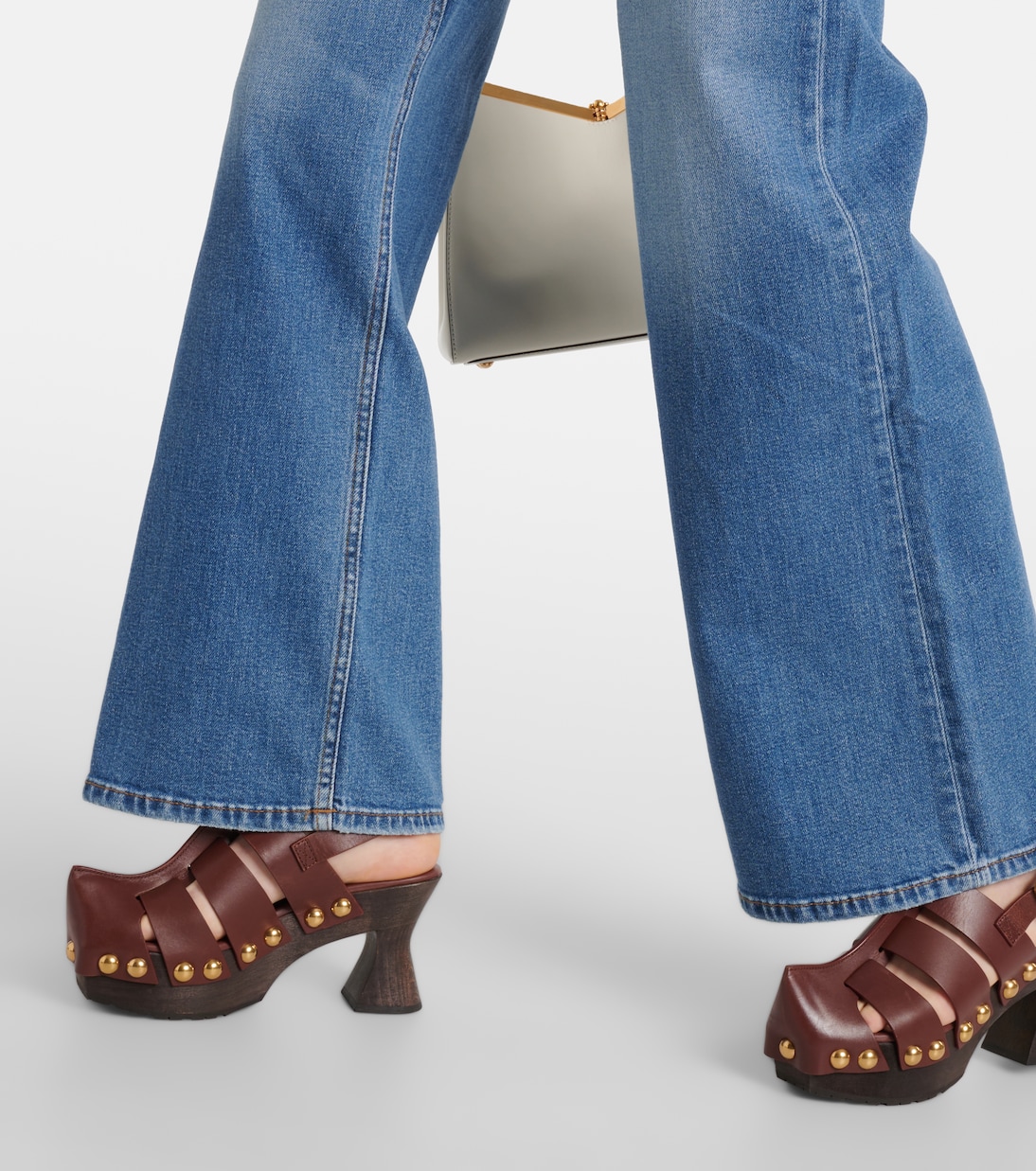 Jeans a gamba larga e vita media | Re/Done