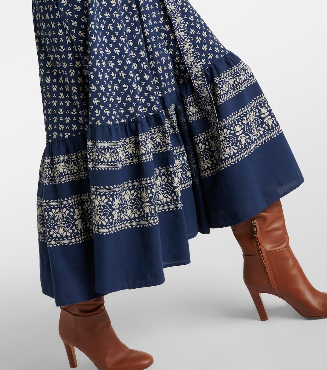 Floral ruffled cotton wrap dress | Polo Ralph Lauren