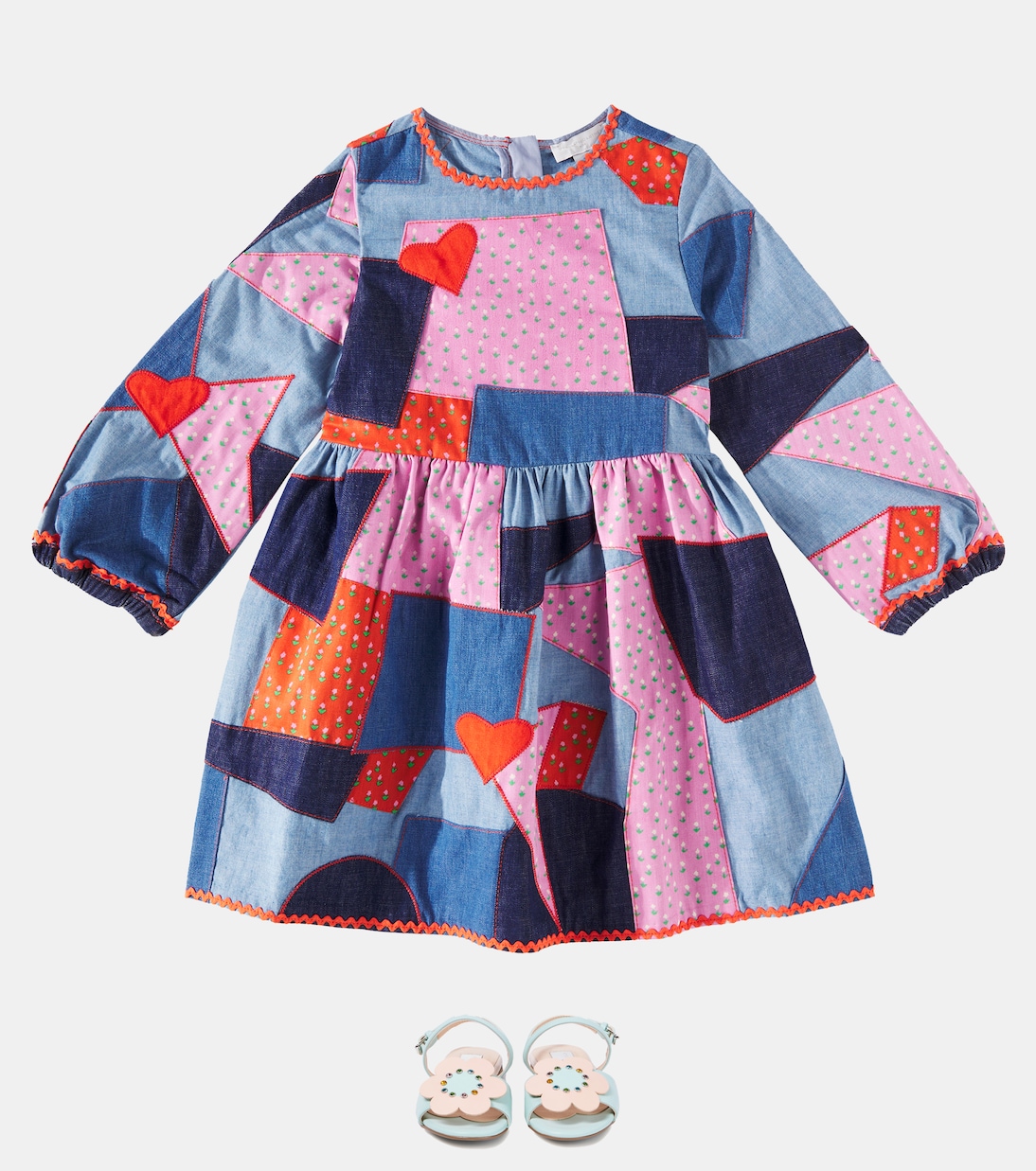 Patchwork denim dress | Stella McCartney Kids