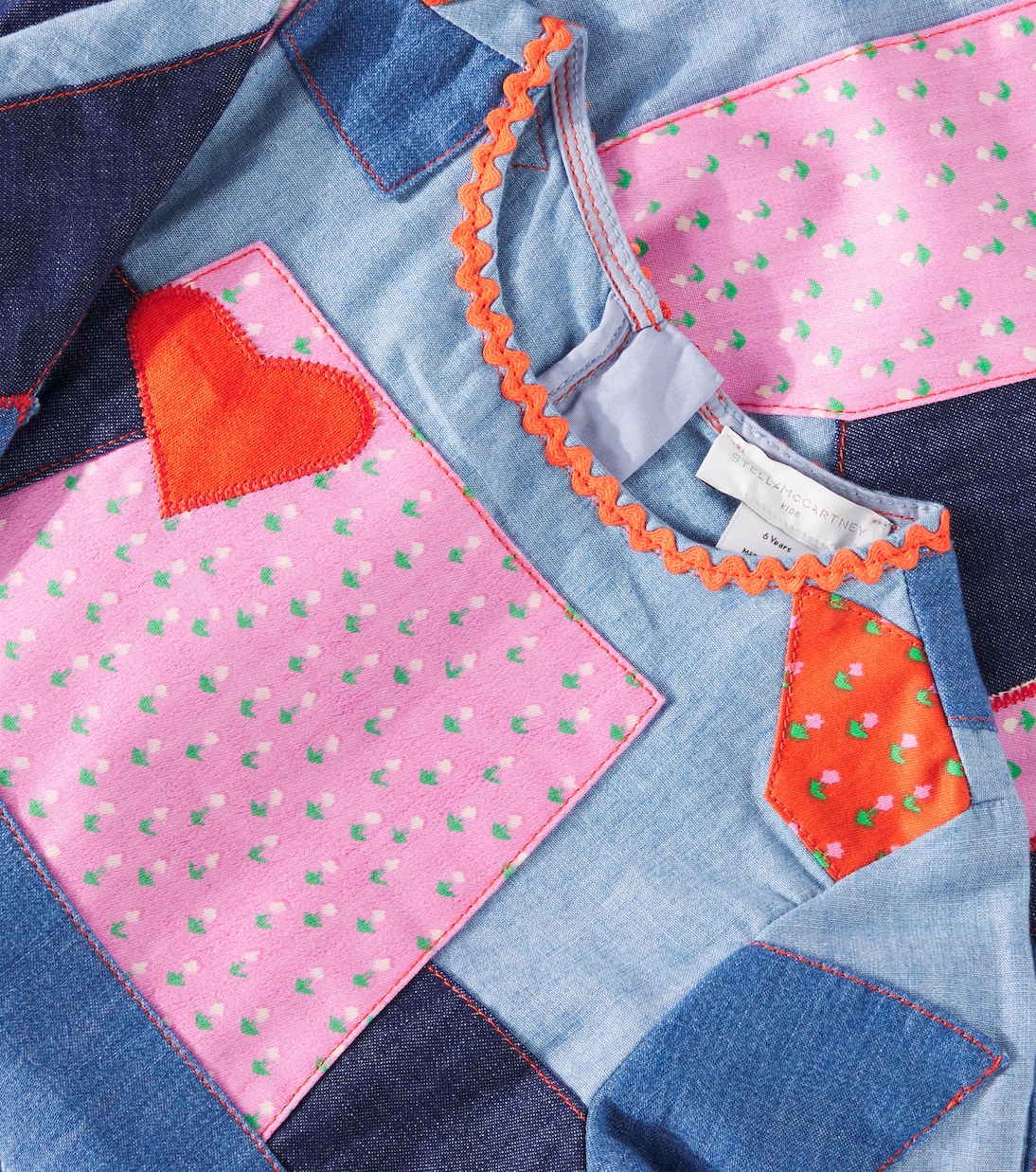 Patchwork denim dress | Stella McCartney Kids