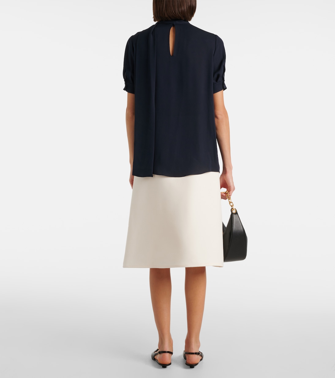 Top in georgette di seta | Valentino