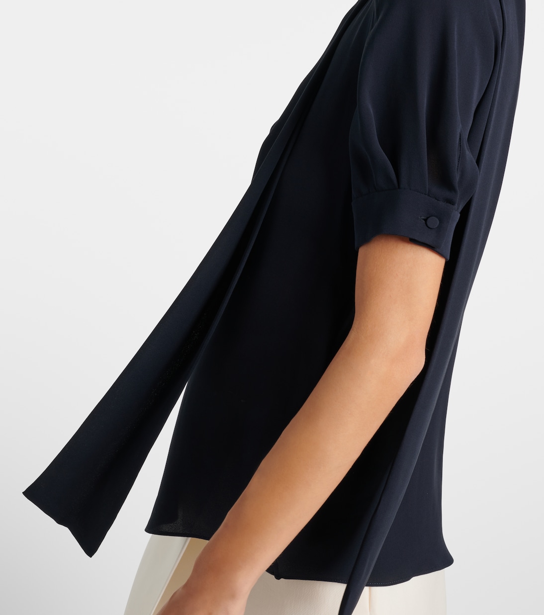 Top in georgette di seta | Valentino