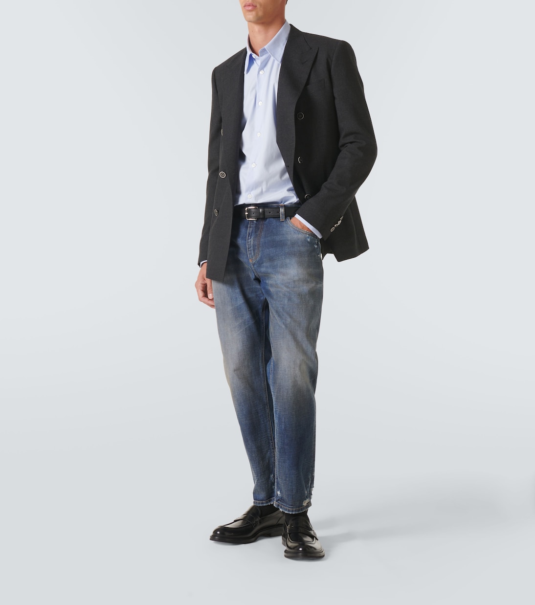 Jeans slim con efecto desgastado | Dolce&Gabbana