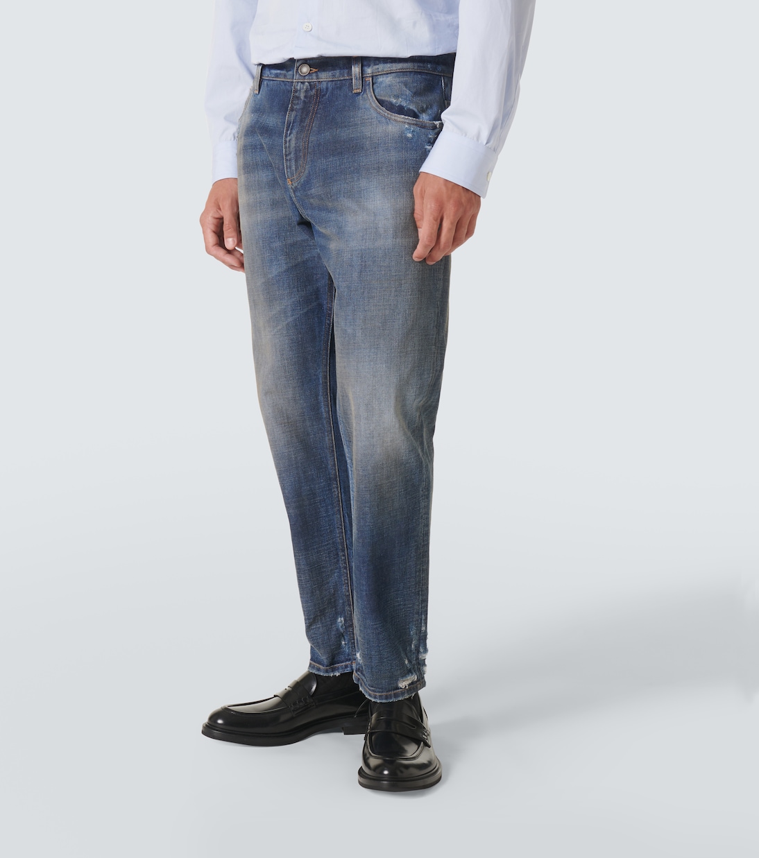 Jeans slim con efecto desgastado | Dolce&Gabbana