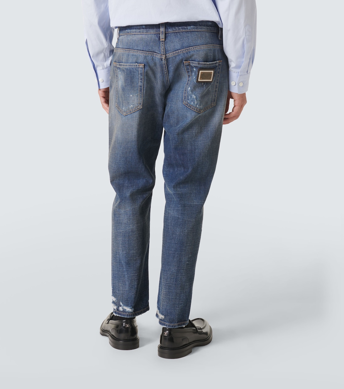 Jeans slim con efecto desgastado | Dolce&Gabbana