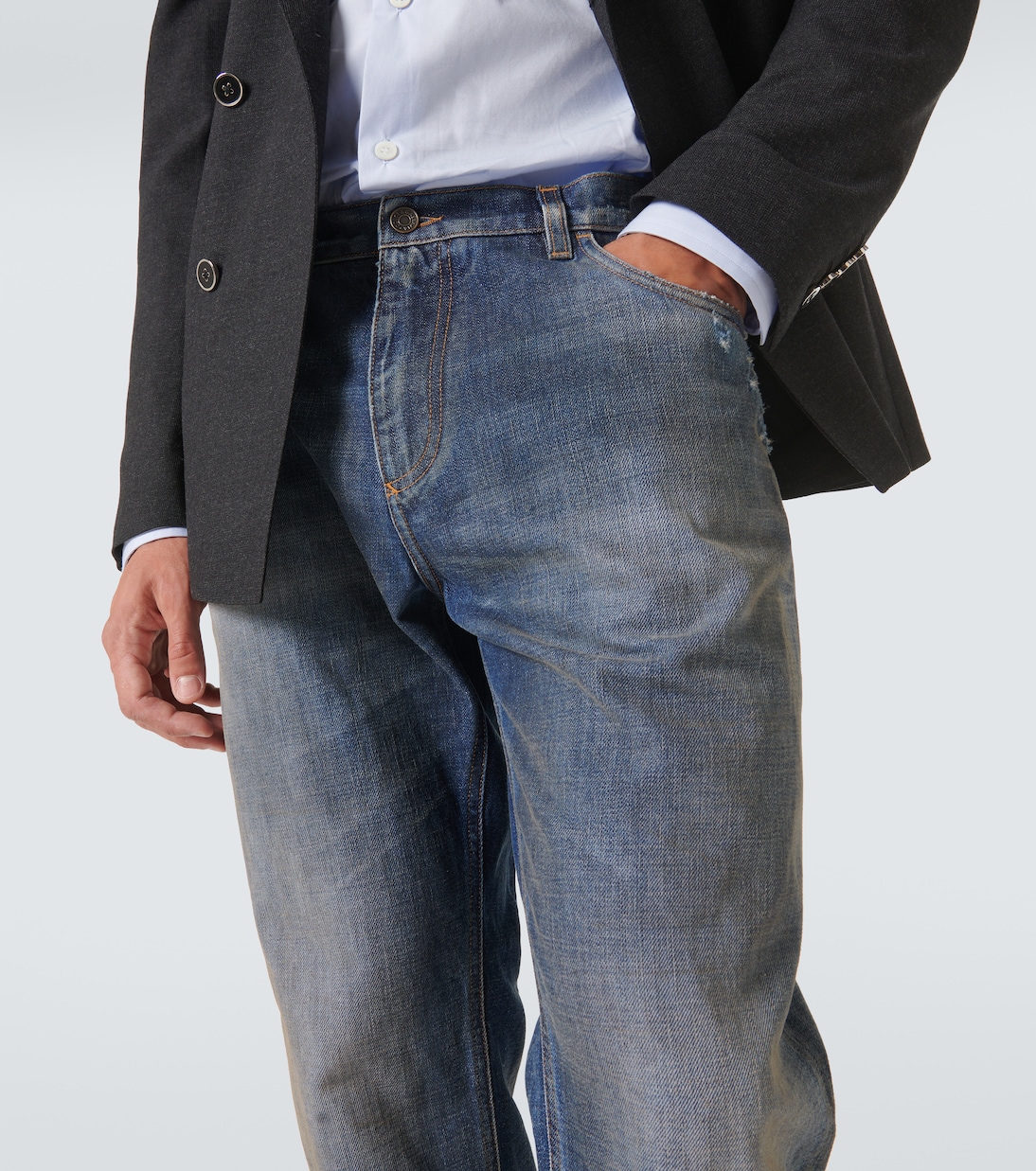 Jeans slim con efecto desgastado | Dolce&Gabbana