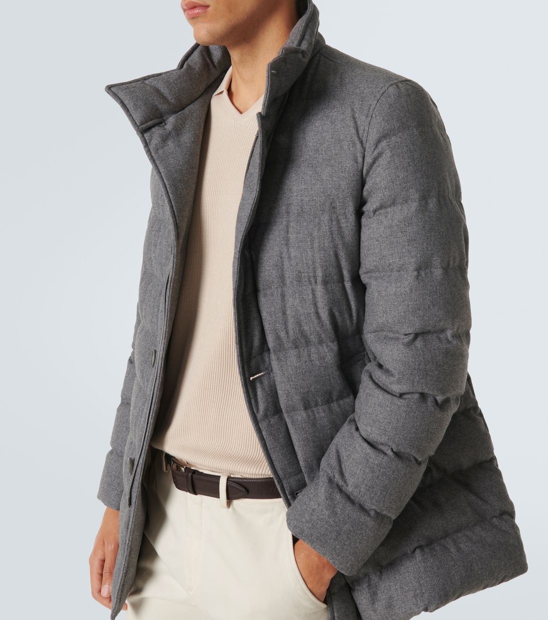 Chaqueta acolchada de mezcla de cachemir | Herno