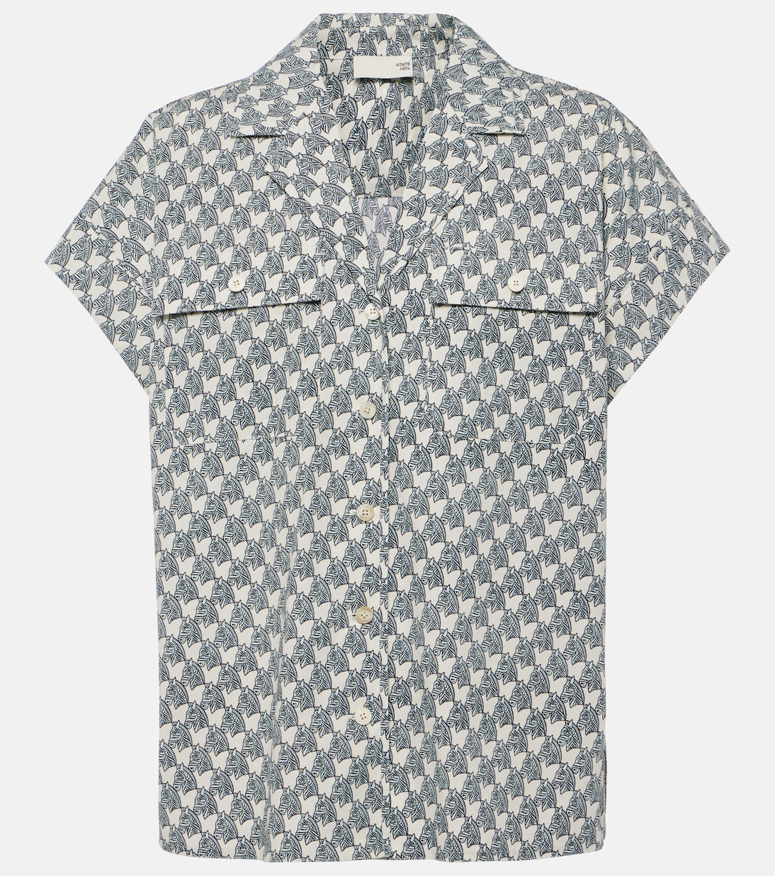Chemise imprimée en coton mélangé | Tory Burch