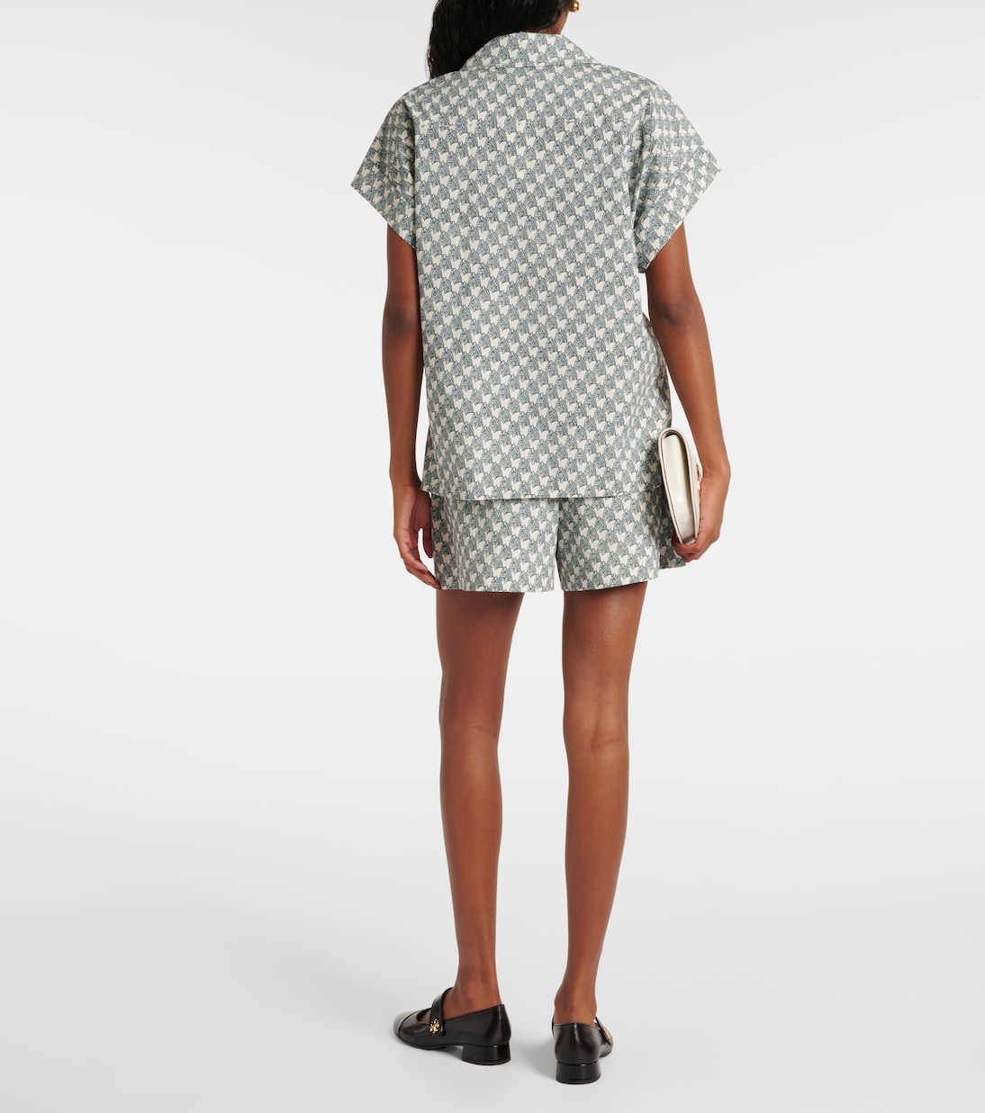 Chemise imprimée en coton mélangé | Tory Burch