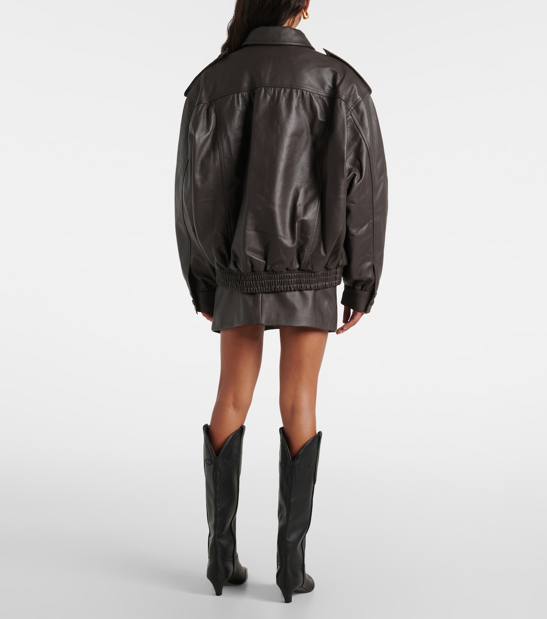 Charlie leather bomber jacket | Blazé Milano