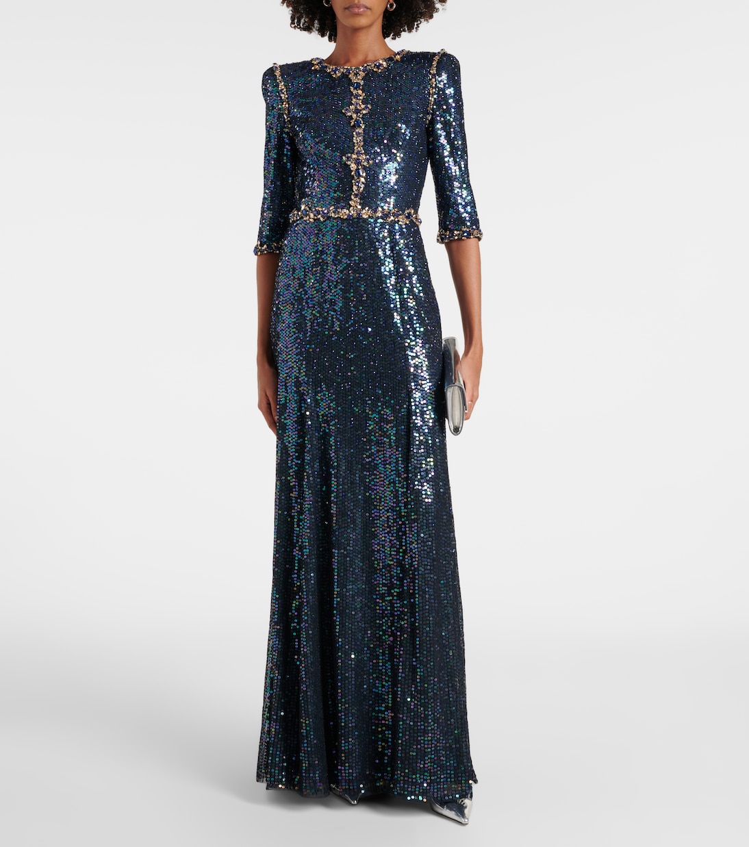 Pretty Thing embellished sequined gown | Jenny Packham