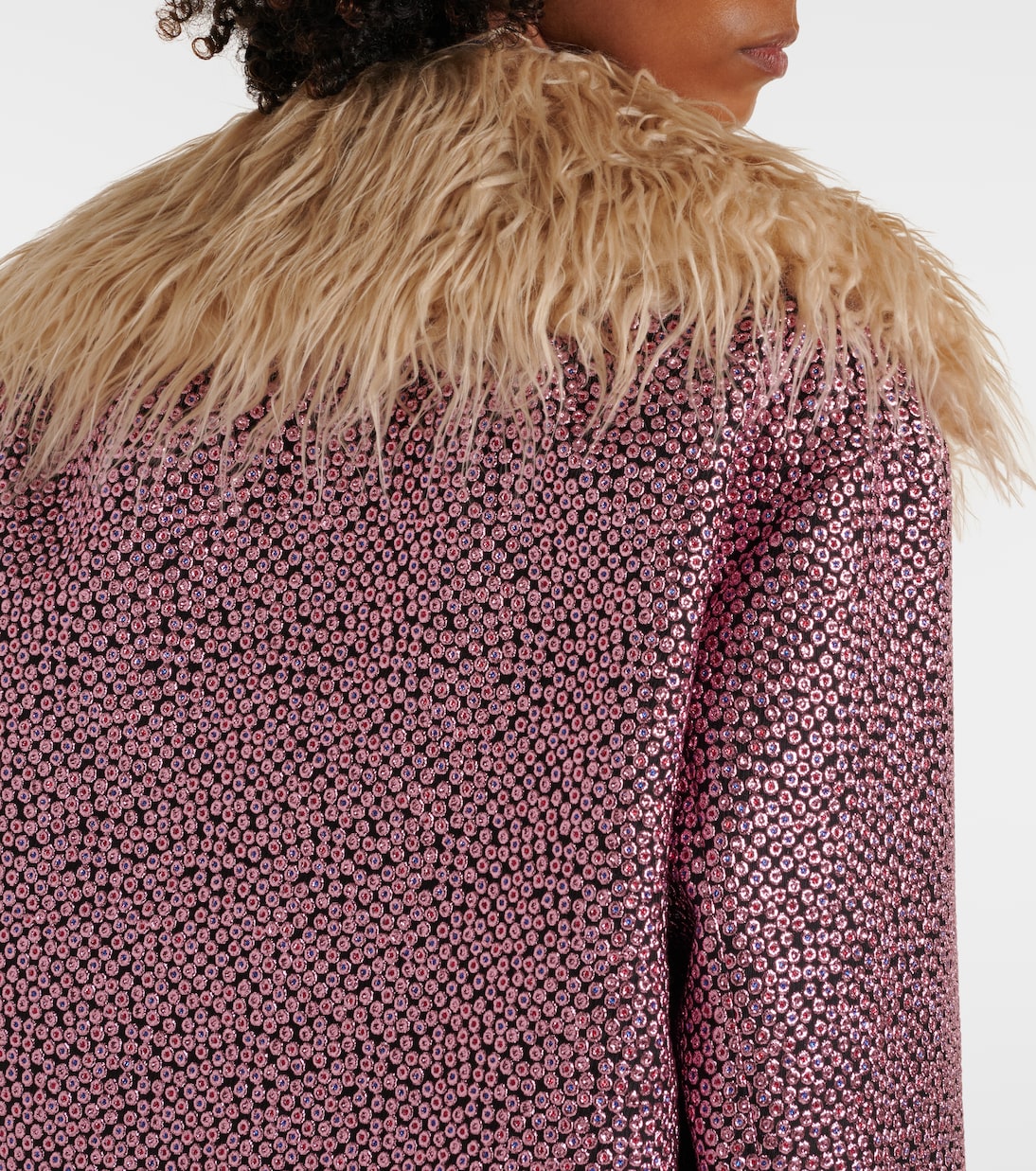 Veste en fourrure synthétique à ornements | Dries Van Noten