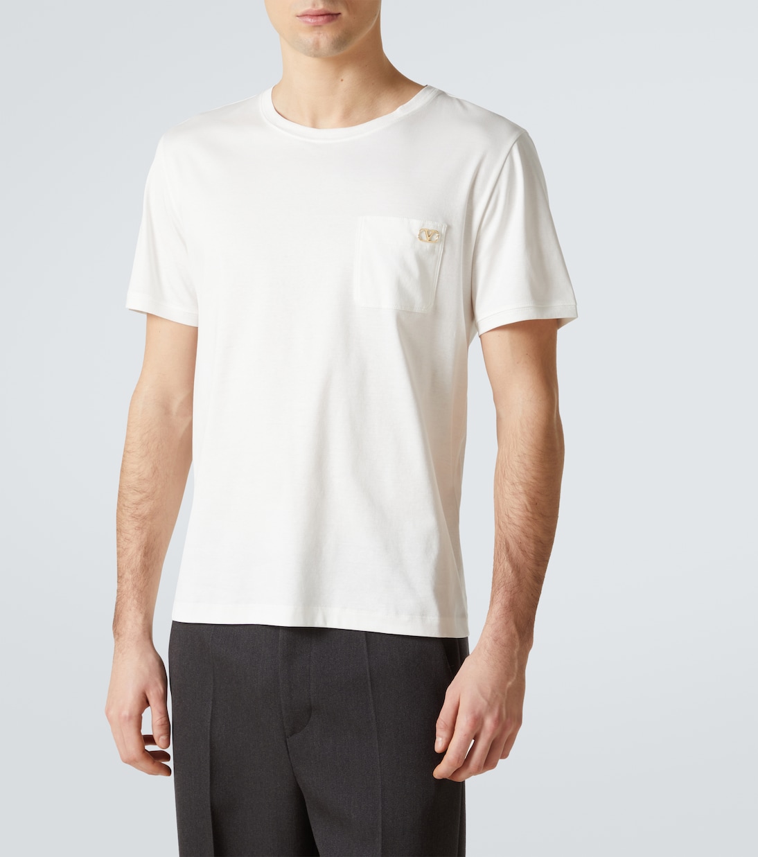 Camiseta de jersey de algodón con VLogo | Valentino