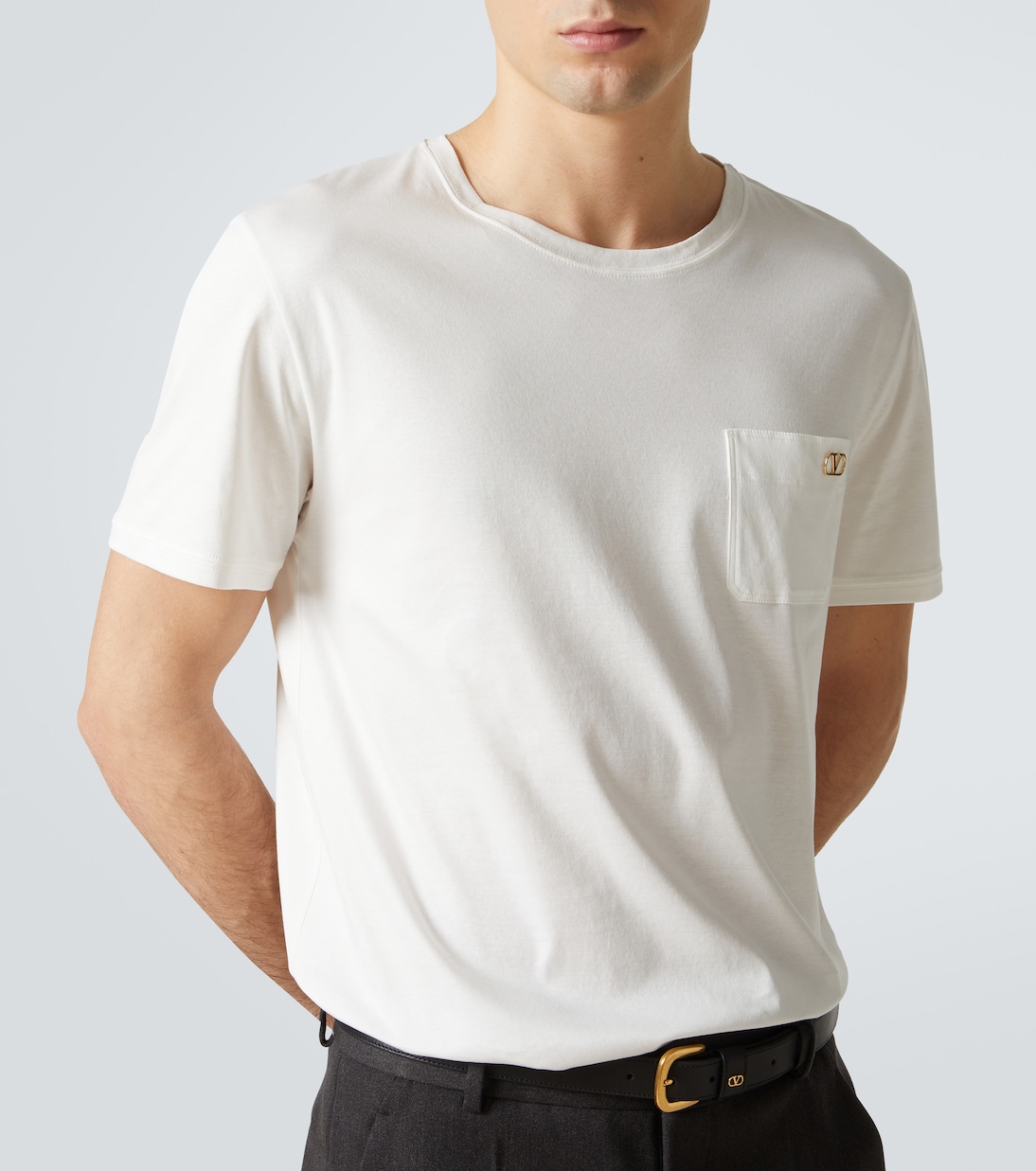 Camiseta de jersey de algodón con VLogo | Valentino