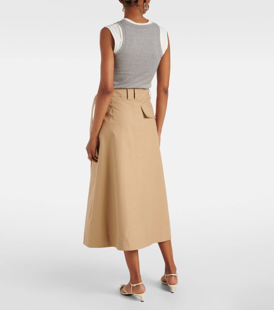 Falda envolvente de algodón | Jil Sander