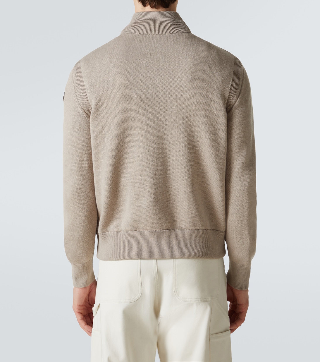 Suede, cotton and wool jacket | Moncler
