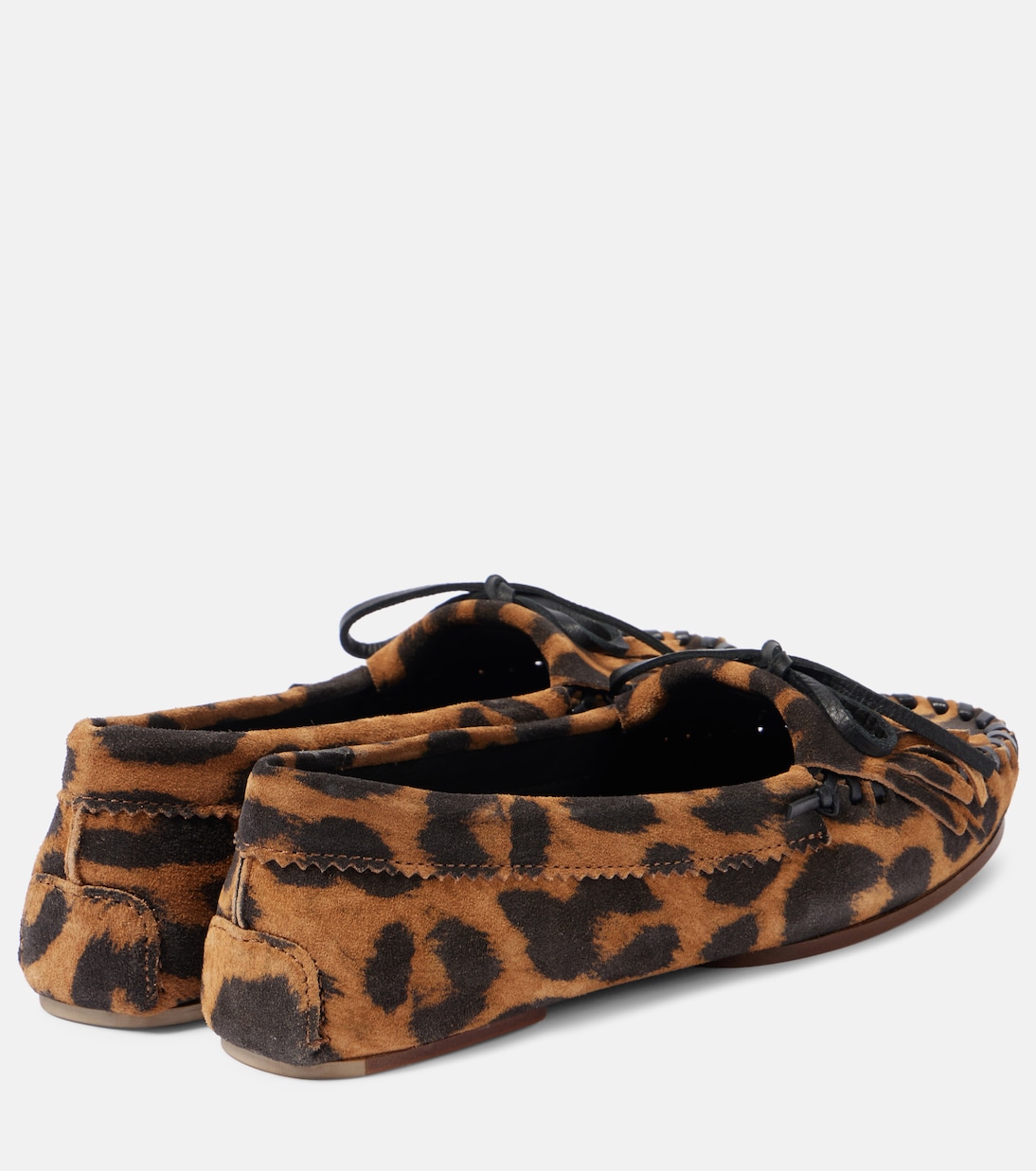 Indie leopard-print suede loafers | Paris Texas
