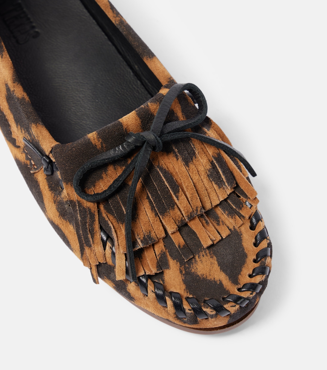 Indie leopard-print suede loafers | Paris Texas