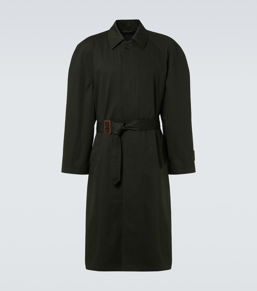 Gabardina de algodón con cinturón | Balenciaga