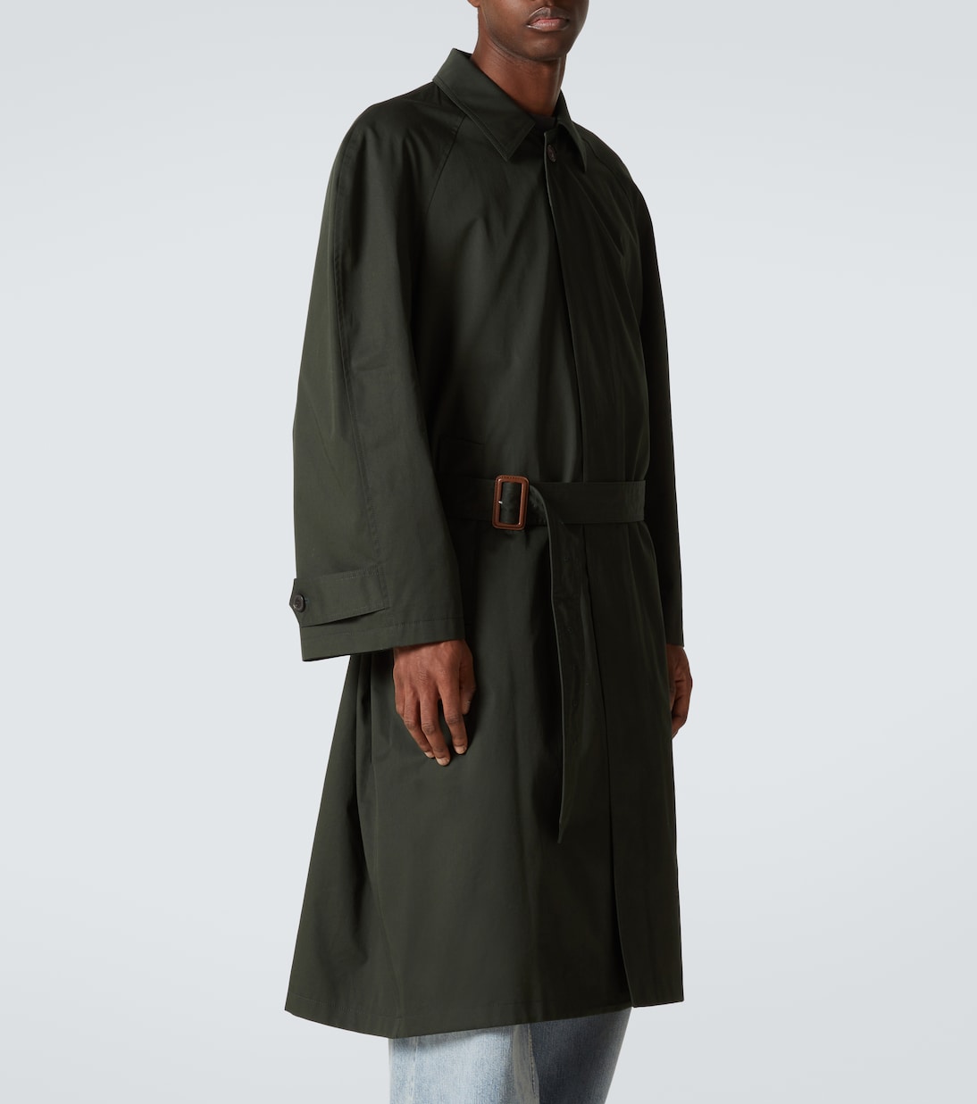 Gabardina de algodón con cinturón | Balenciaga