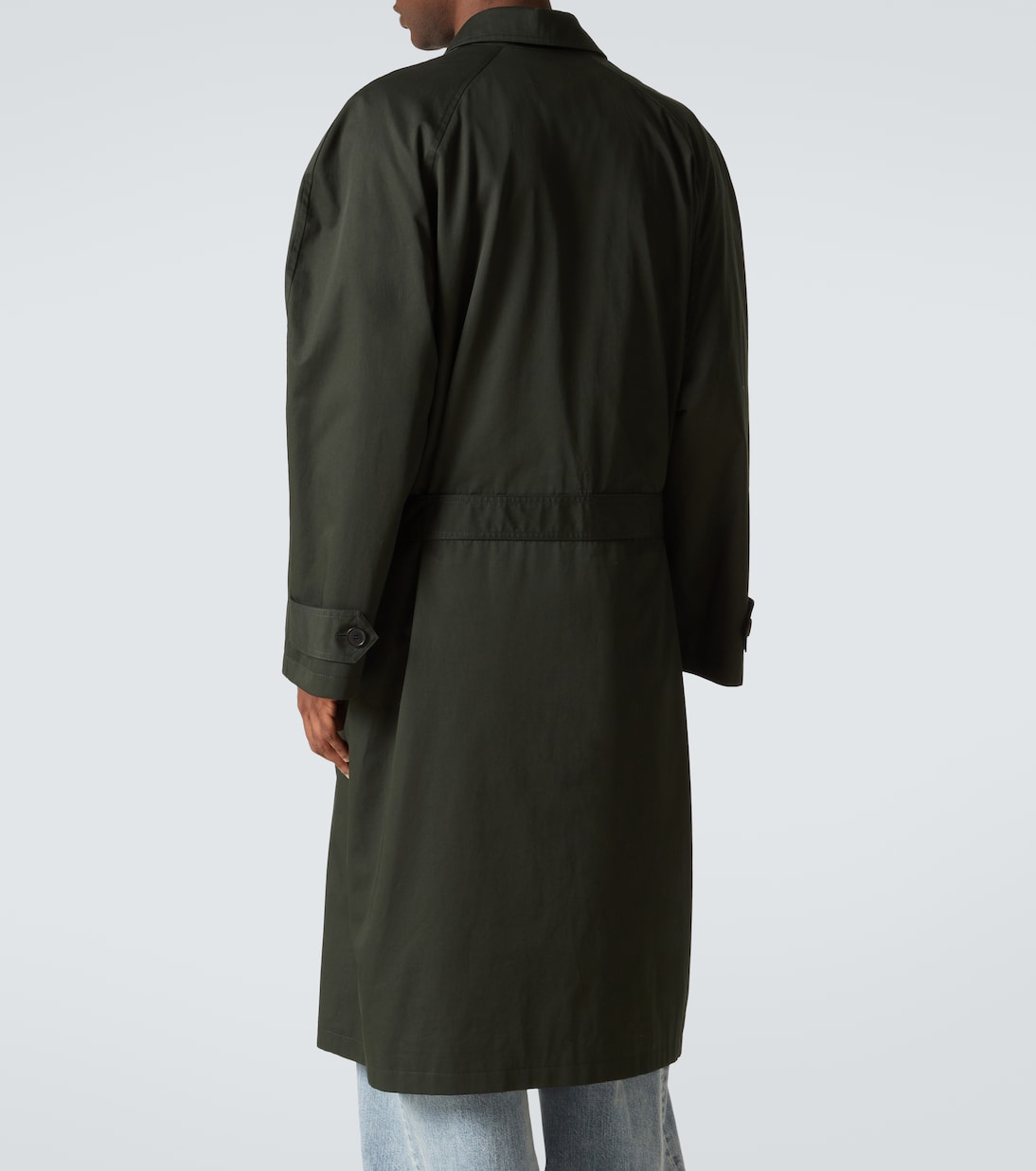Gabardina de algodón con cinturón | Balenciaga