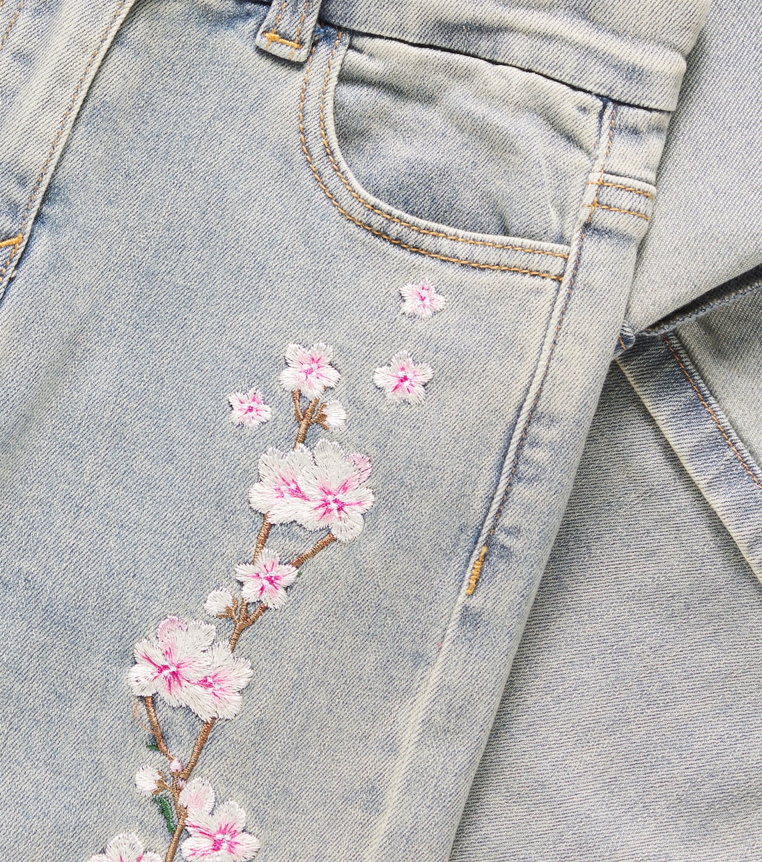 Embroidered jeans | Monnalisa