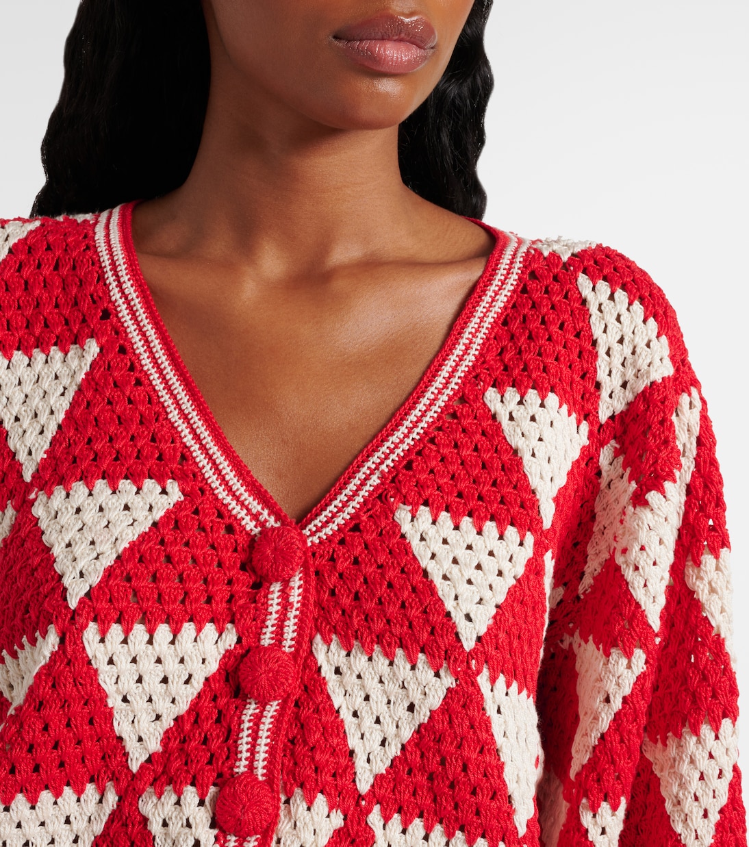 Cardigan Maija in crochet di cotone | Anna Kosturova