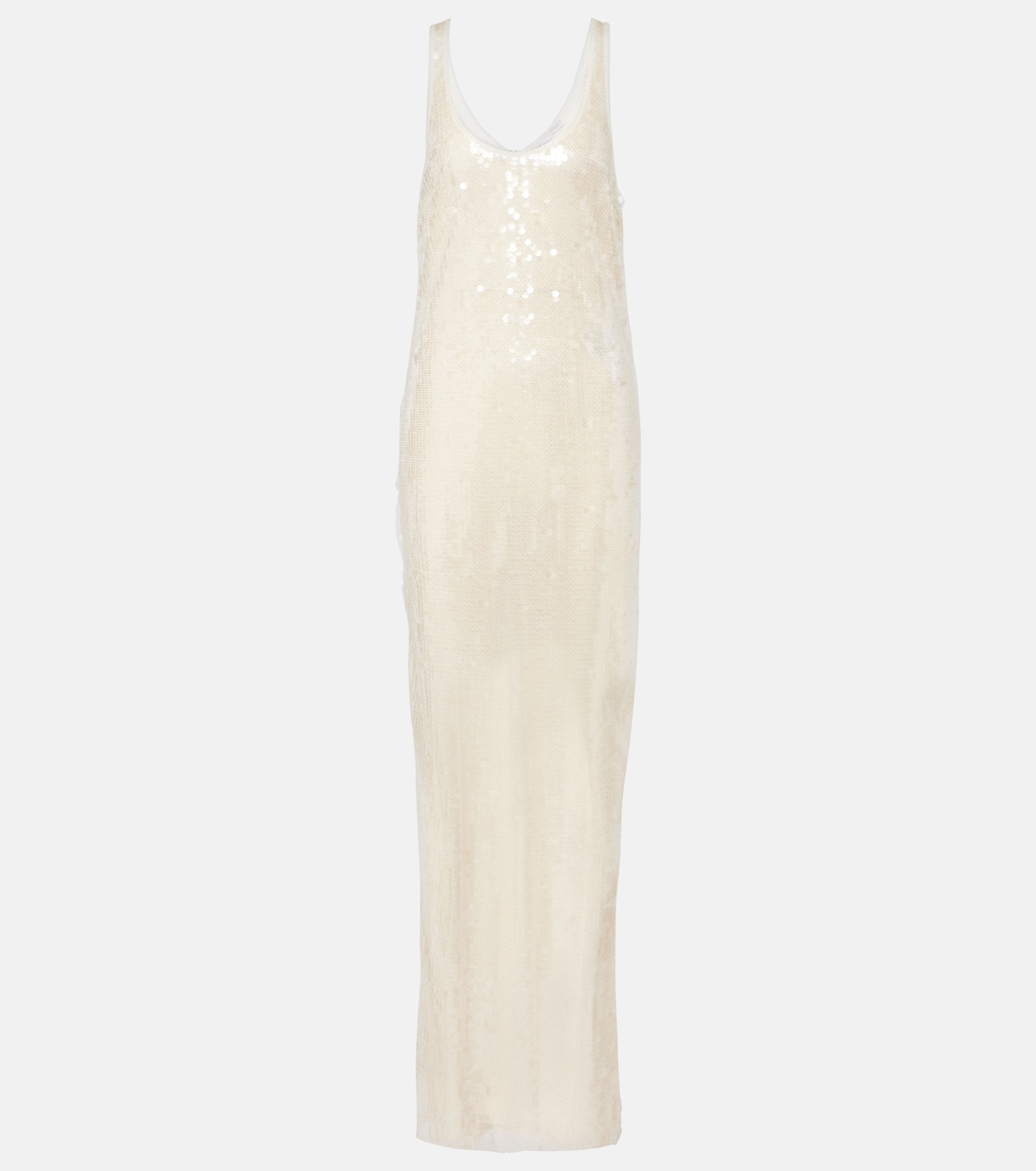 Abito lungo Sheer con paillettes | Stella McCartney
