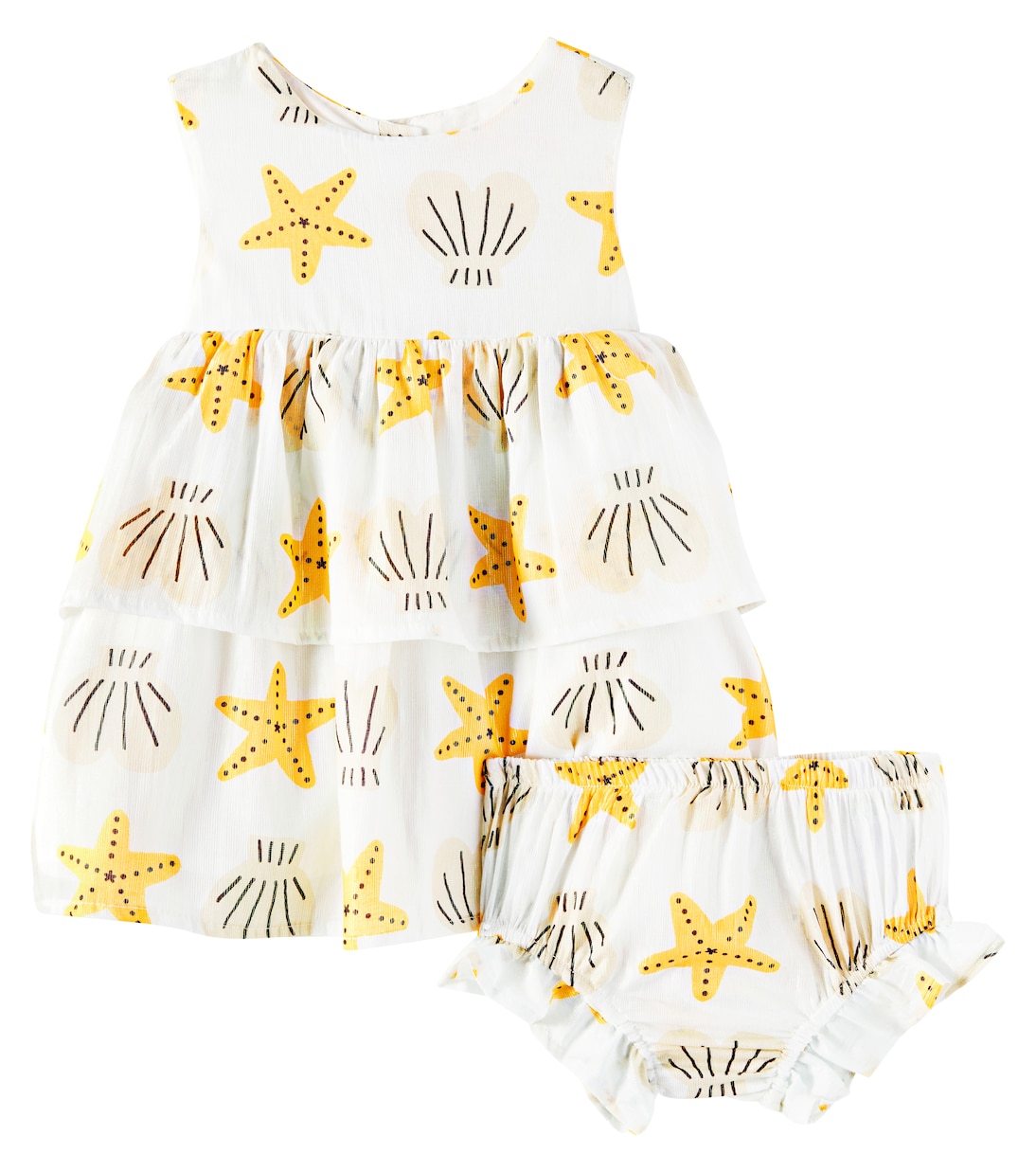 Baby - Abito e culottes in misto cotone | Fábula