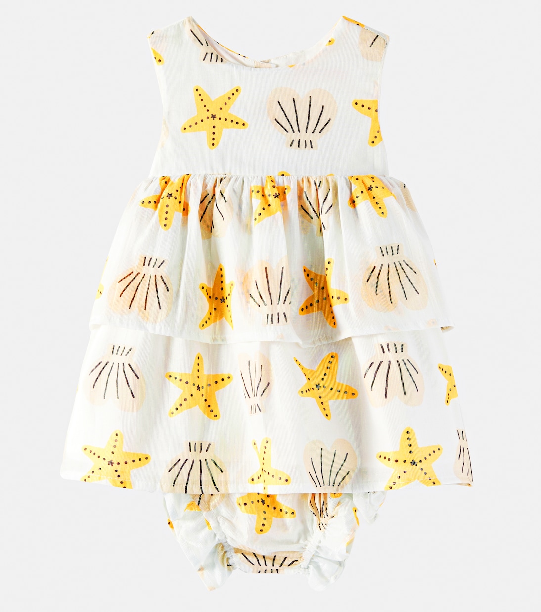 Baby - Abito e culottes in misto cotone | Fábula