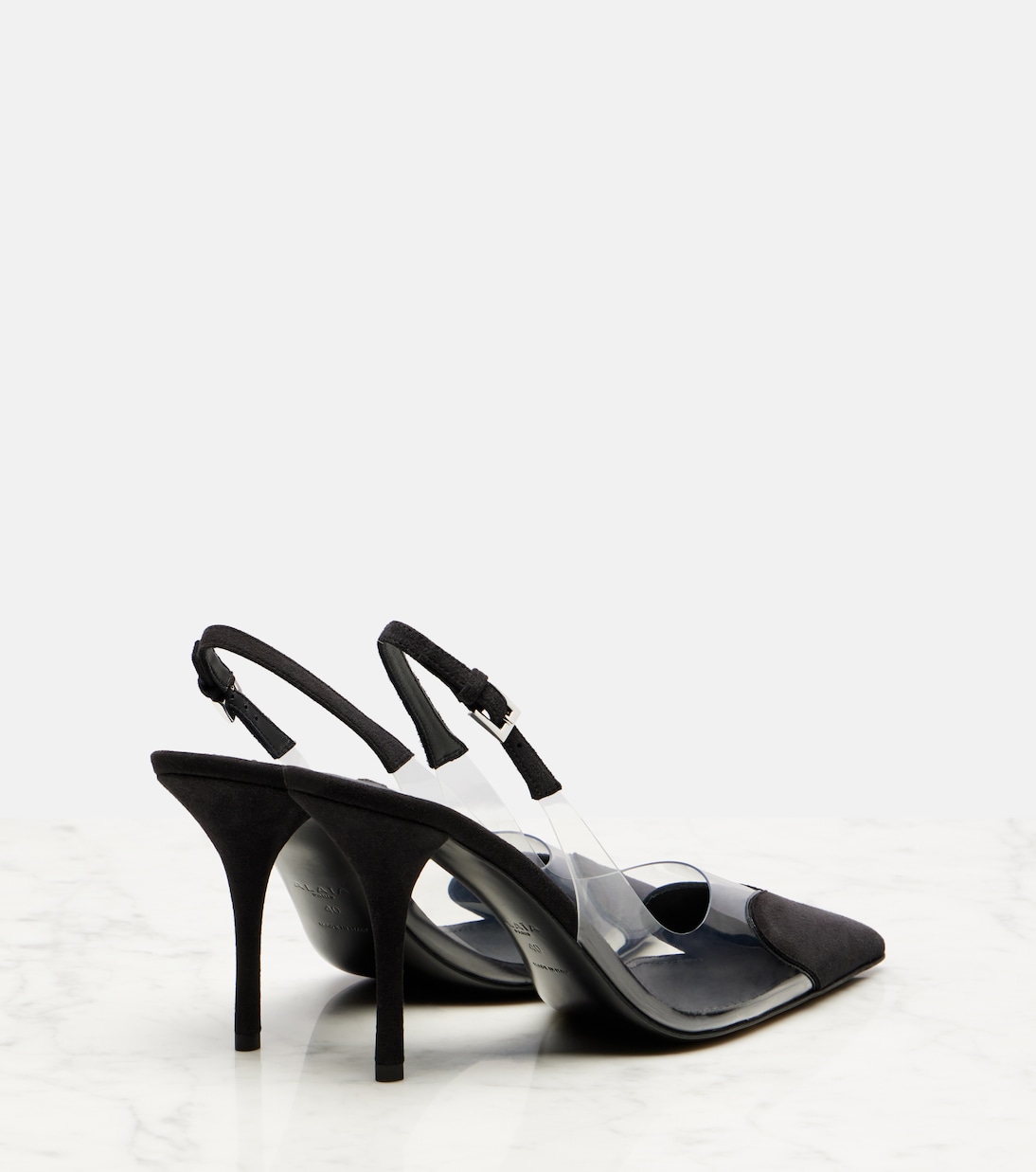 Slingback-Pumps Cœur 90 mit Veloursleder | Alaïa