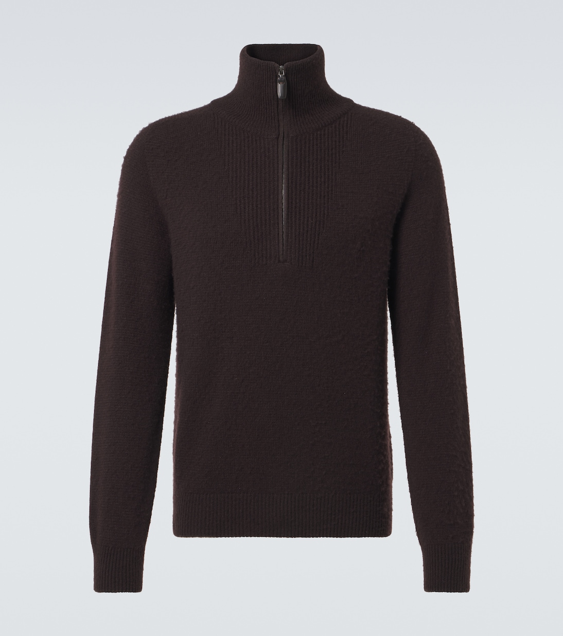 Wool and silk half-zip sweater | Brioni