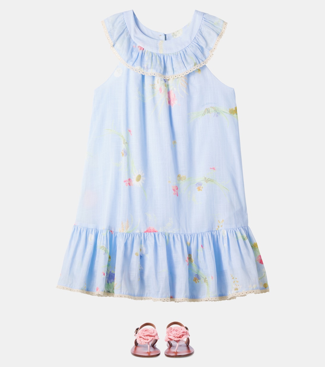 Abito Lucky in cotone con stampa floreale | Zimmermann Kids
