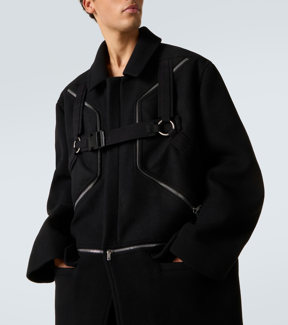 Virgin wool coat | Rick Owens